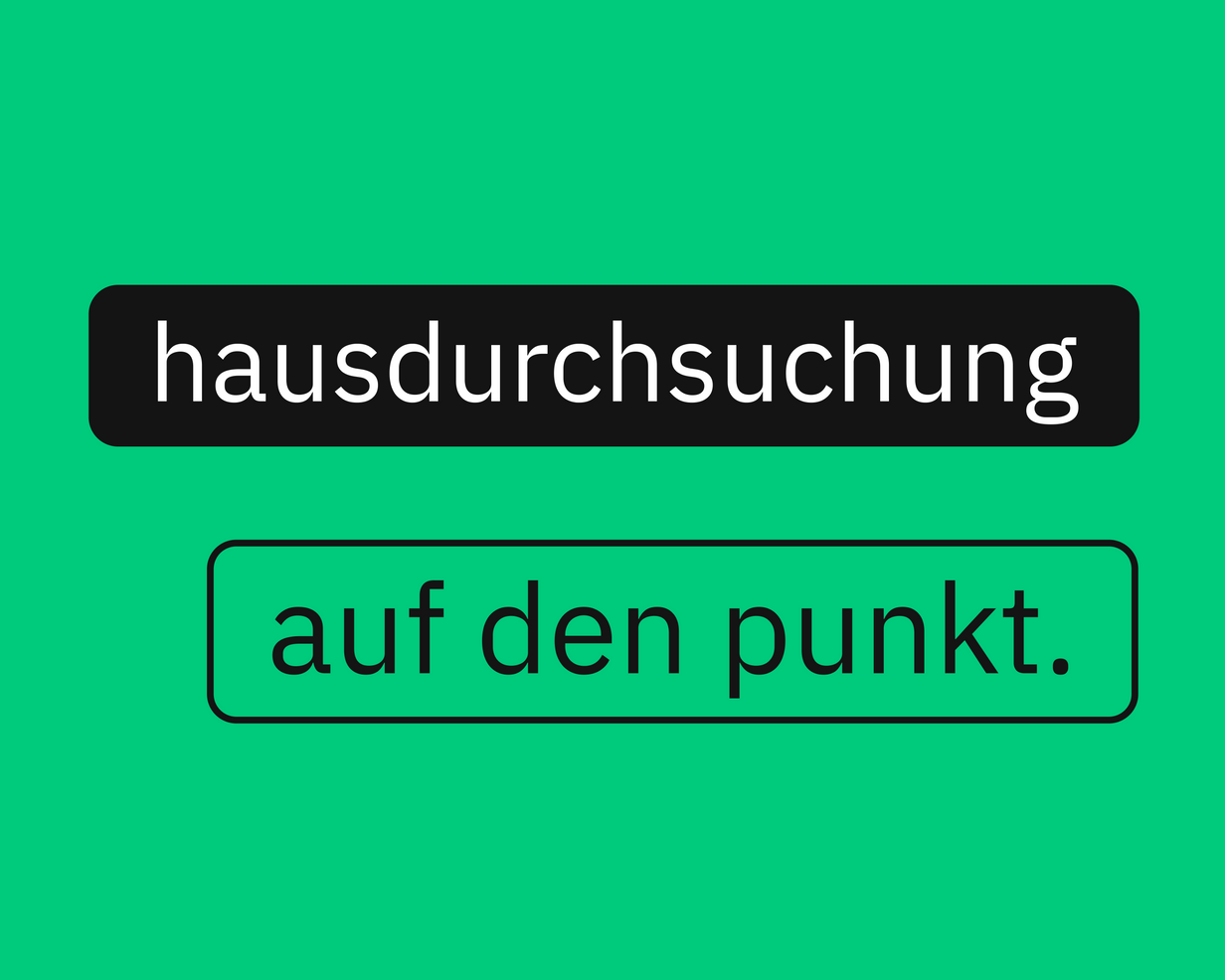 Was ist eigentlich eine Hausdurchsuchung?